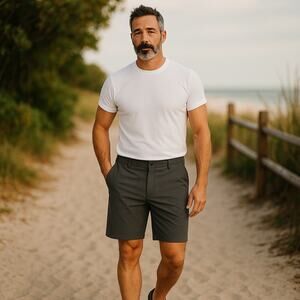 Greg Norman Men’s 32 Casual Golf Shorts 9" inseam